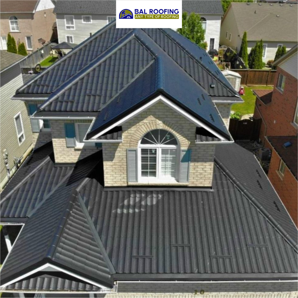 Modern residential roof installation with premium tiles by Bal Roofing.